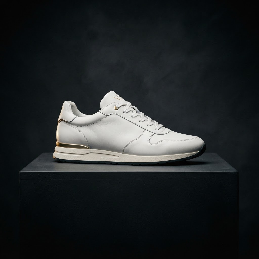 Restored white leather